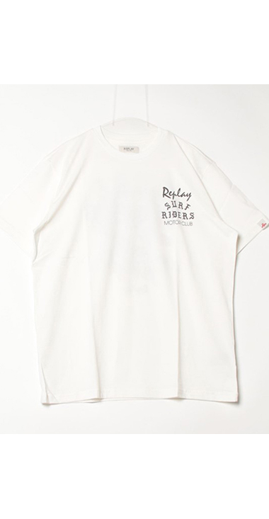 コットンジャ－ジーバイカープリントＴシャツ 詳細画像